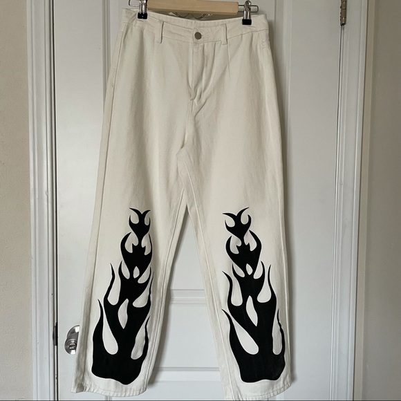 Shein Flames Pants - Picture 1 of 3